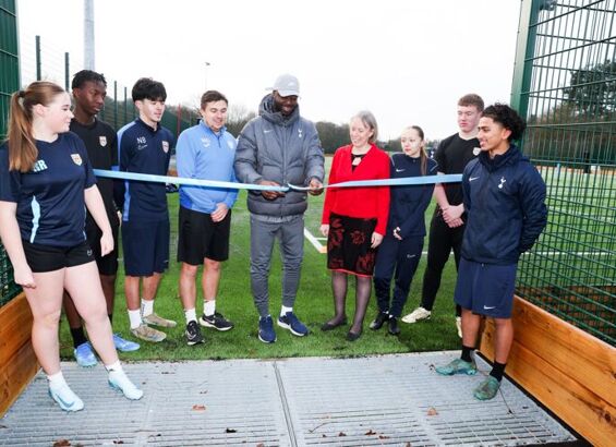 Onslow St Audrey's School opens all-weather-pitch with special guest